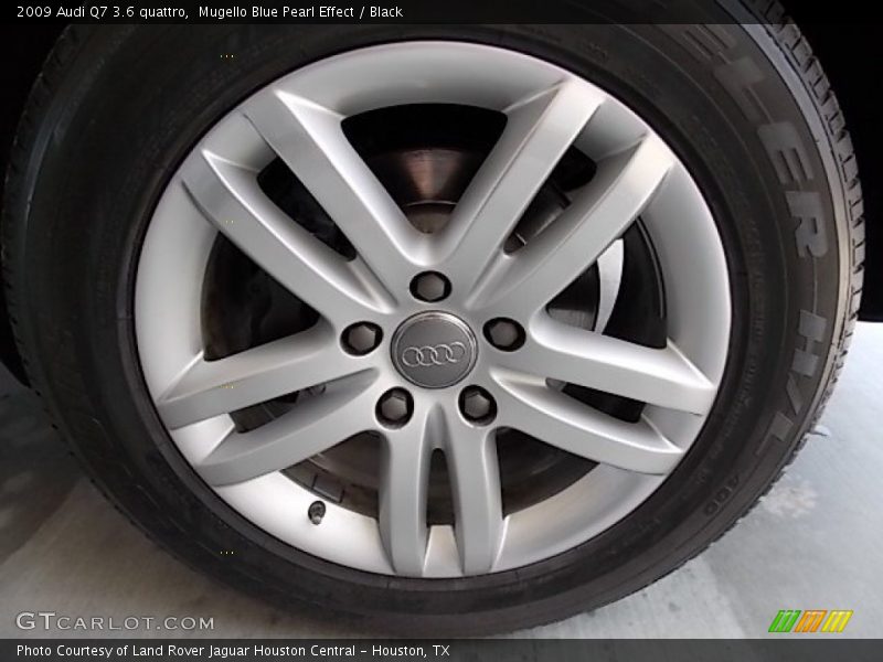 Mugello Blue Pearl Effect / Black 2009 Audi Q7 3.6 quattro