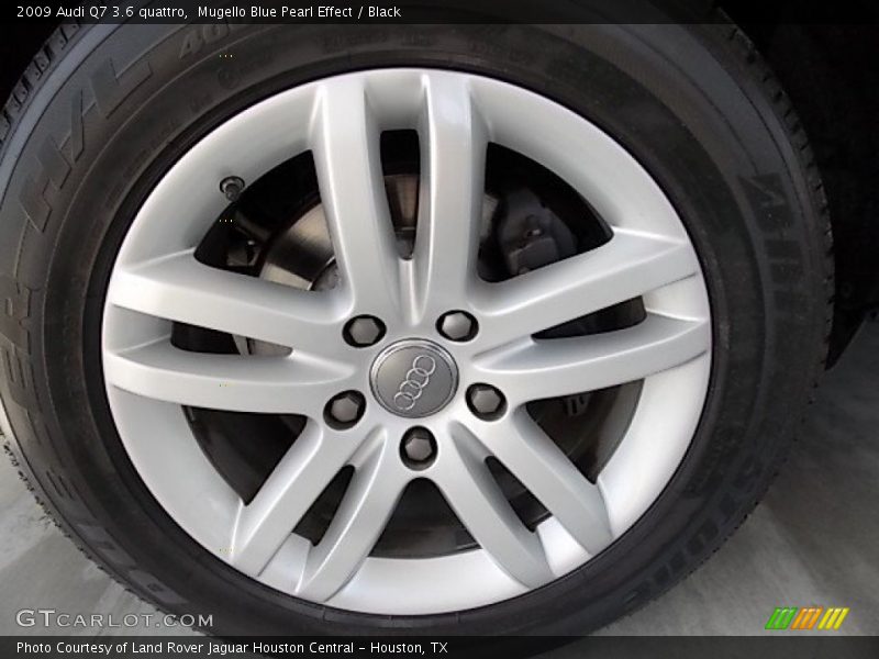 Mugello Blue Pearl Effect / Black 2009 Audi Q7 3.6 quattro