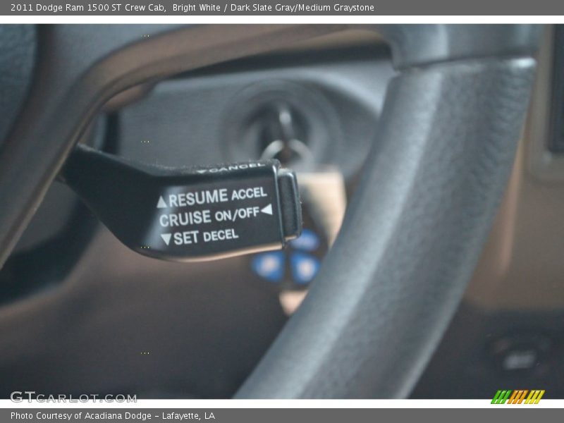 Bright White / Dark Slate Gray/Medium Graystone 2011 Dodge Ram 1500 ST Crew Cab