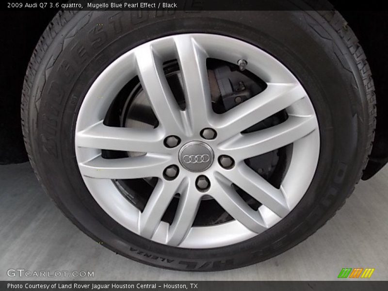 Mugello Blue Pearl Effect / Black 2009 Audi Q7 3.6 quattro