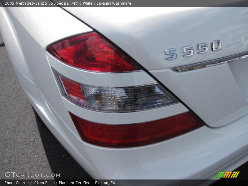 Arctic White / Savanna/Cashmere 2009 Mercedes-Benz S 550 Sedan