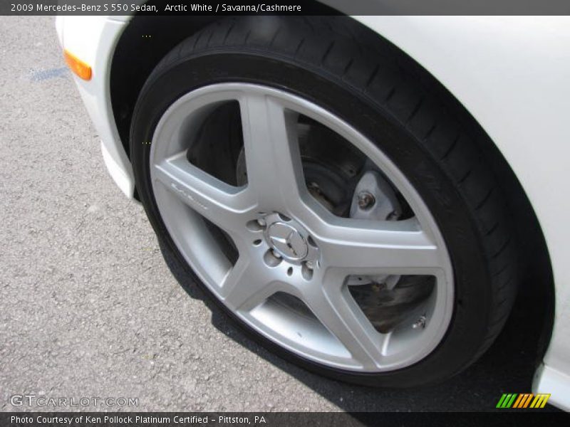Arctic White / Savanna/Cashmere 2009 Mercedes-Benz S 550 Sedan