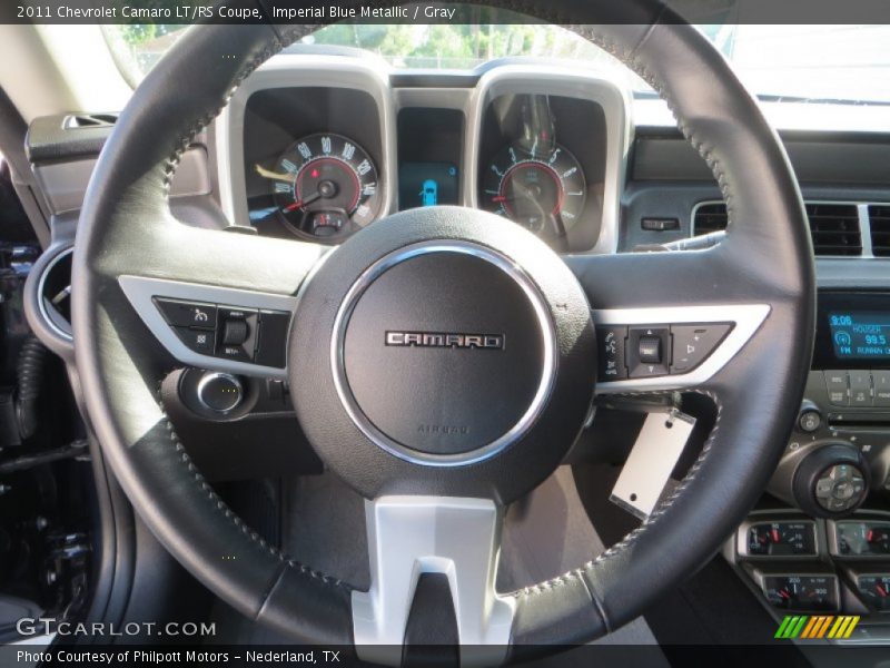 Imperial Blue Metallic / Gray 2011 Chevrolet Camaro LT/RS Coupe