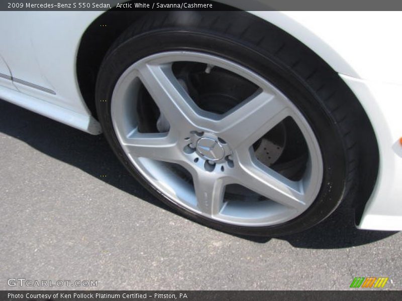 Arctic White / Savanna/Cashmere 2009 Mercedes-Benz S 550 Sedan