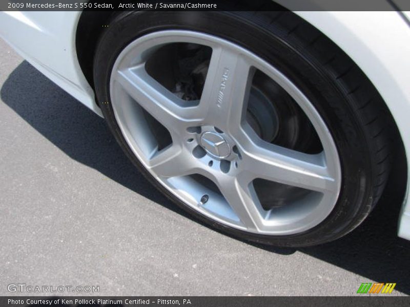 Arctic White / Savanna/Cashmere 2009 Mercedes-Benz S 550 Sedan