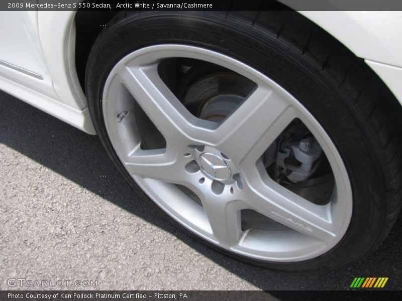 Arctic White / Savanna/Cashmere 2009 Mercedes-Benz S 550 Sedan