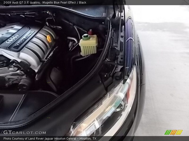 Mugello Blue Pearl Effect / Black 2009 Audi Q7 3.6 quattro