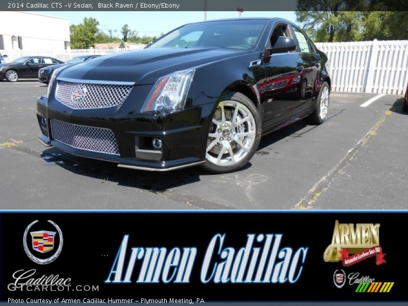 Black Raven / Ebony/Ebony 2014 Cadillac CTS -V Sedan