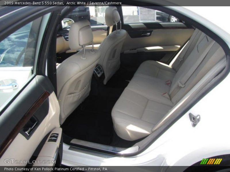 Arctic White / Savanna/Cashmere 2009 Mercedes-Benz S 550 Sedan