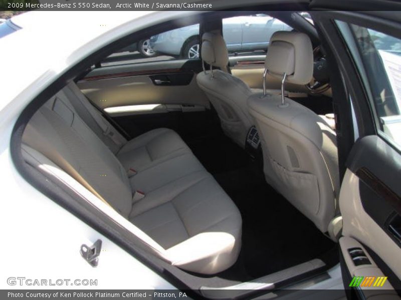 Arctic White / Savanna/Cashmere 2009 Mercedes-Benz S 550 Sedan