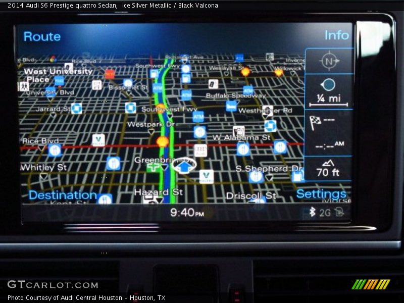 Ice Silver Metallic / Black Valcona 2014 Audi S6 Prestige quattro Sedan