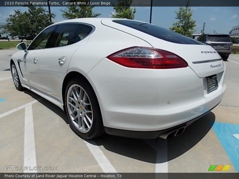 Carrara White / Luxor Beige 2010 Porsche Panamera Turbo