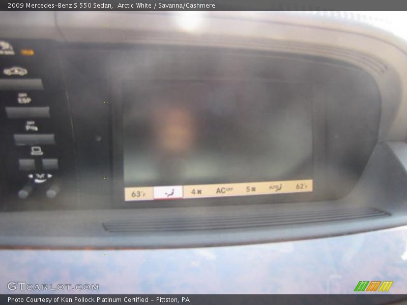 Arctic White / Savanna/Cashmere 2009 Mercedes-Benz S 550 Sedan