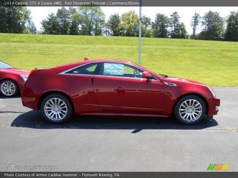 Red Obsession Tintcoat / Cashmere/Ebony 2014 Cadillac CTS 4 Coupe AWD