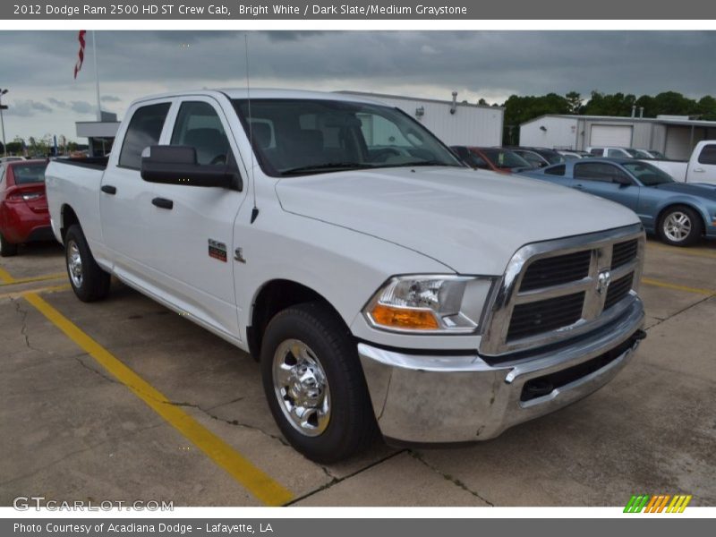 Bright White / Dark Slate/Medium Graystone 2012 Dodge Ram 2500 HD ST Crew Cab