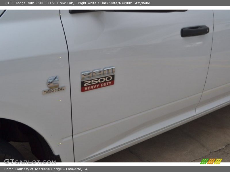 Bright White / Dark Slate/Medium Graystone 2012 Dodge Ram 2500 HD ST Crew Cab