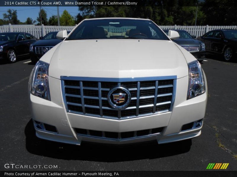 White Diamond Tricoat / Cashmere/Ebony 2014 Cadillac CTS 4 Coupe AWD