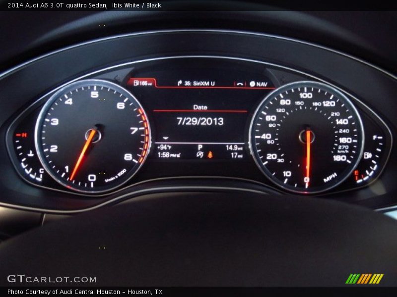 Ibis White / Black 2014 Audi A6 3.0T quattro Sedan