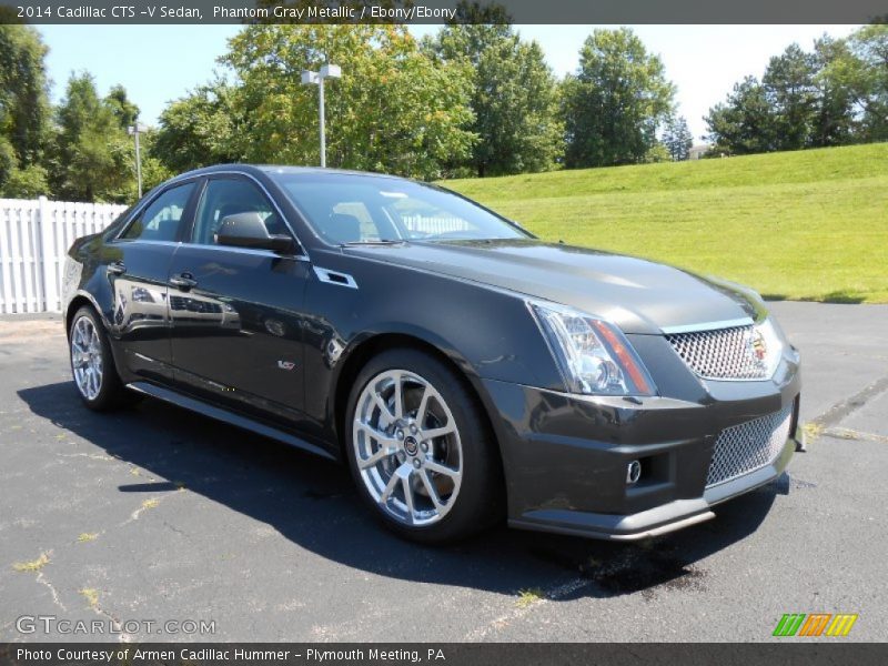 Phantom Gray Metallic / Ebony/Ebony 2014 Cadillac CTS -V Sedan
