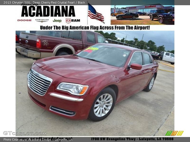 Deep Cherry Red Crystal Pearl / Black 2013 Chrysler 300