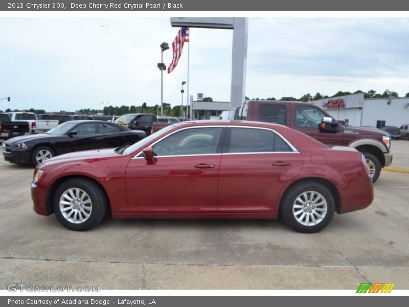 Deep Cherry Red Crystal Pearl / Black 2013 Chrysler 300