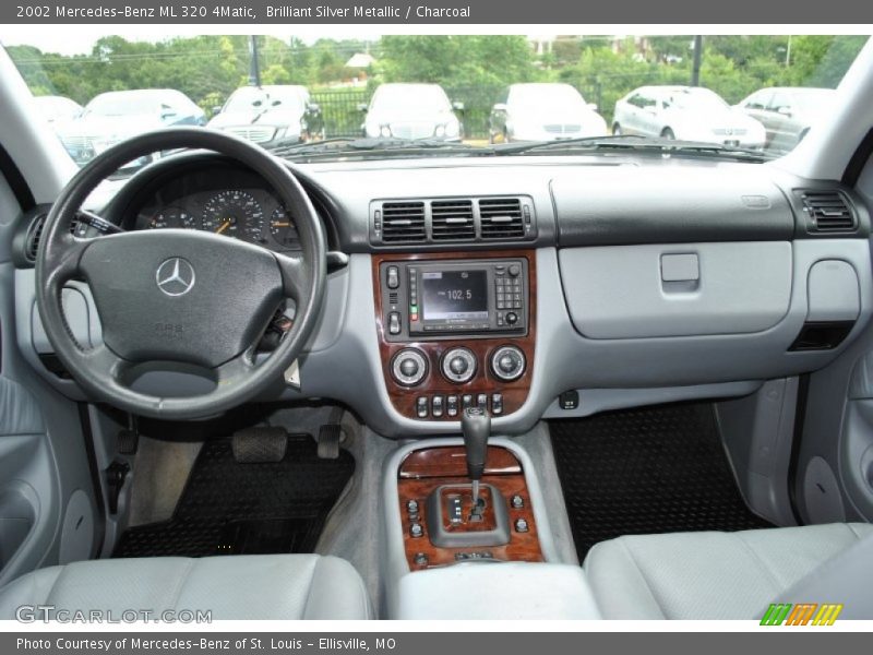 Brilliant Silver Metallic / Charcoal 2002 Mercedes-Benz ML 320 4Matic