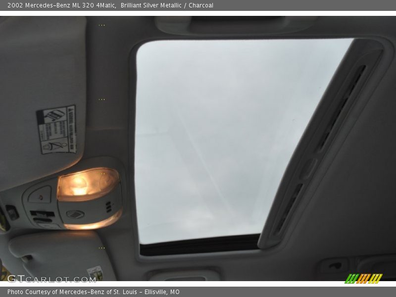 Brilliant Silver Metallic / Charcoal 2002 Mercedes-Benz ML 320 4Matic