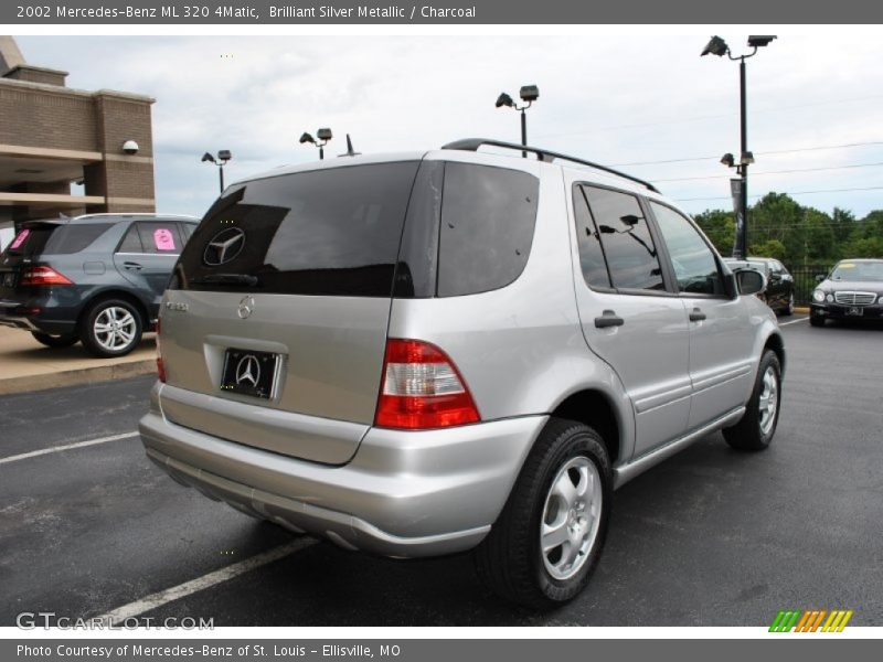 Brilliant Silver Metallic / Charcoal 2002 Mercedes-Benz ML 320 4Matic