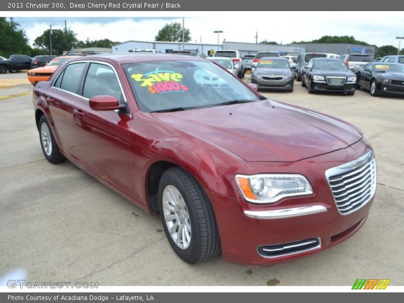 Deep Cherry Red Crystal Pearl / Black 2013 Chrysler 300