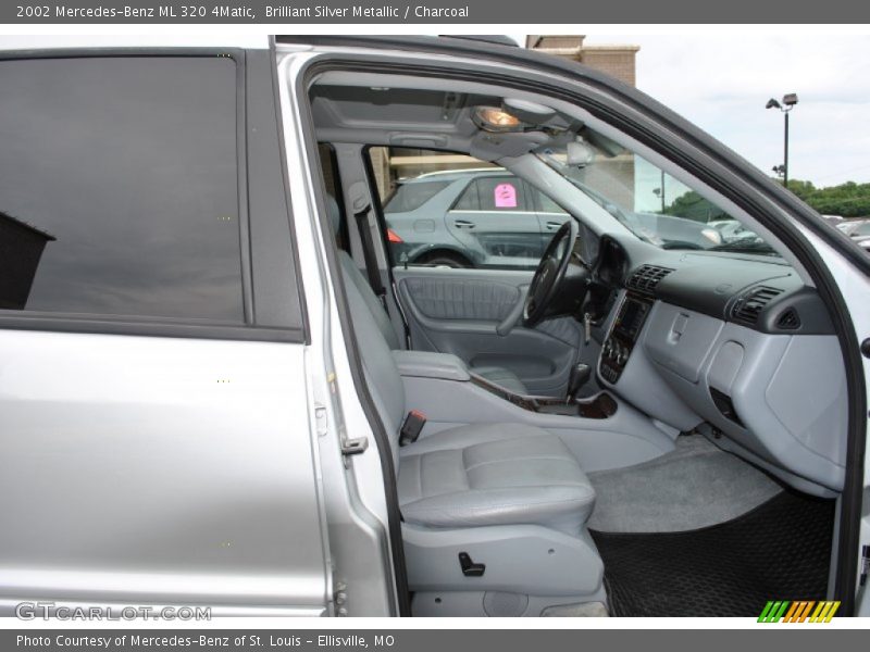 Brilliant Silver Metallic / Charcoal 2002 Mercedes-Benz ML 320 4Matic