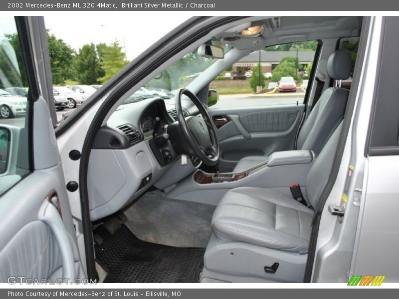 Brilliant Silver Metallic / Charcoal 2002 Mercedes-Benz ML 320 4Matic