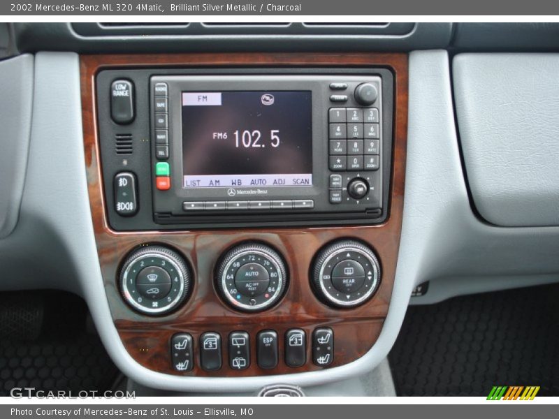 Brilliant Silver Metallic / Charcoal 2002 Mercedes-Benz ML 320 4Matic