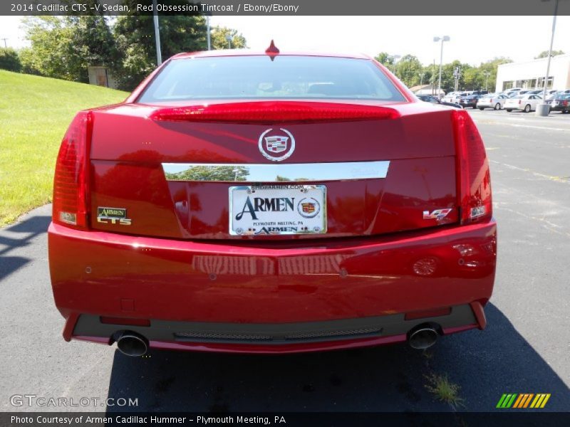 Red Obsession Tintcoat / Ebony/Ebony 2014 Cadillac CTS -V Sedan
