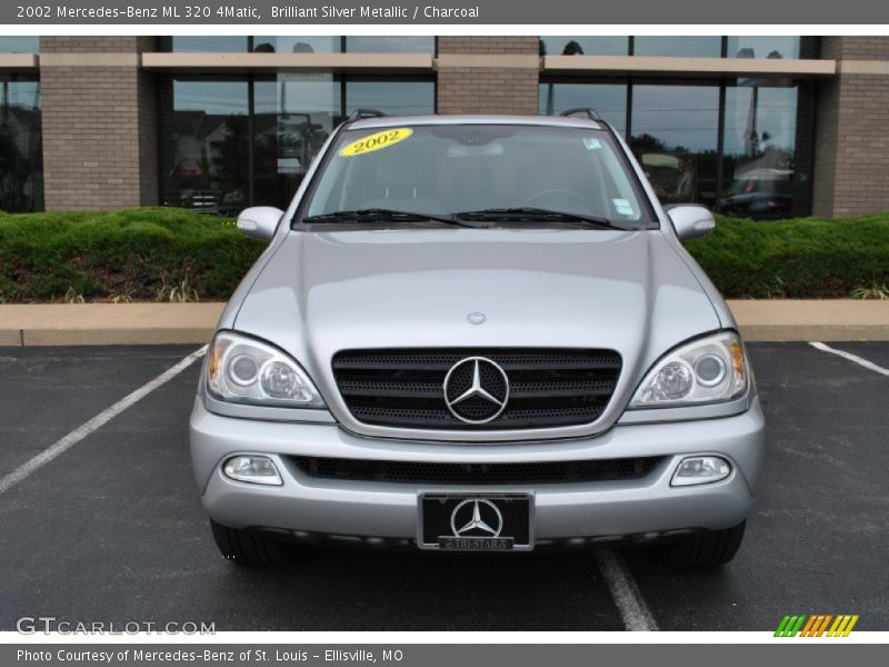 Brilliant Silver Metallic / Charcoal 2002 Mercedes-Benz ML 320 4Matic