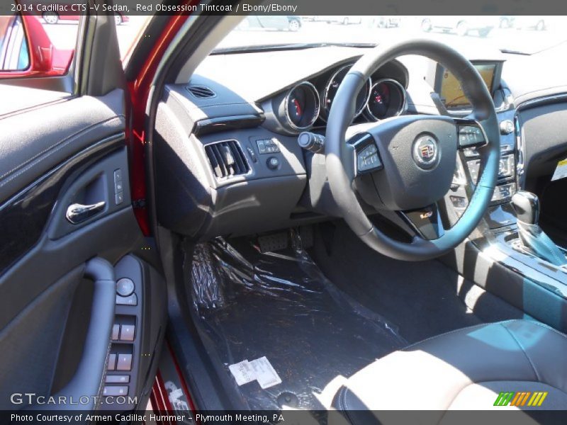 Red Obsession Tintcoat / Ebony/Ebony 2014 Cadillac CTS -V Sedan