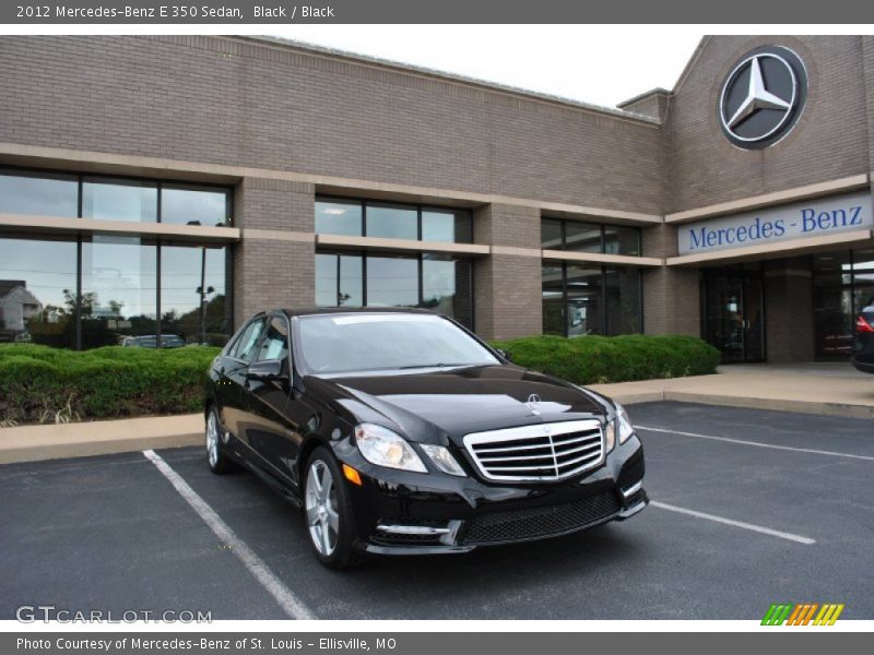 Black / Black 2012 Mercedes-Benz E 350 Sedan