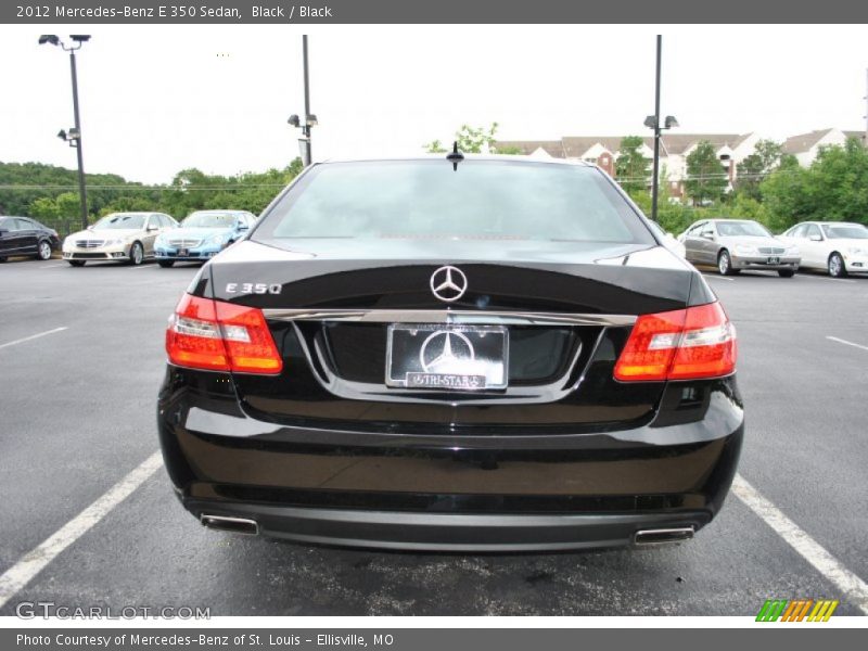 Black / Black 2012 Mercedes-Benz E 350 Sedan