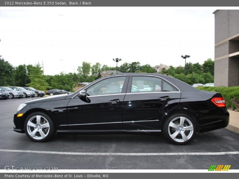 Black / Black 2012 Mercedes-Benz E 350 Sedan