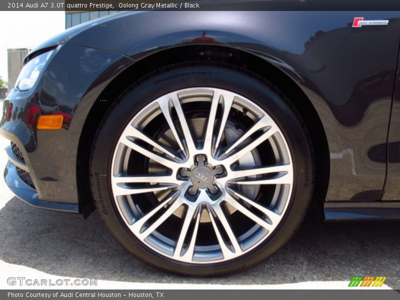Oolong Gray Metallic / Black 2014 Audi A7 3.0T quattro Prestige