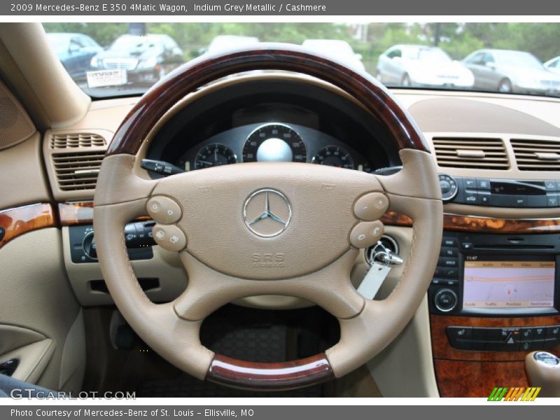 Indium Grey Metallic / Cashmere 2009 Mercedes-Benz E 350 4Matic Wagon