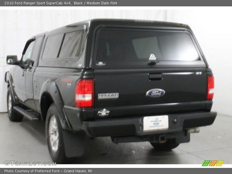 Black / Medium Dark Flint 2010 Ford Ranger Sport SuperCab 4x4