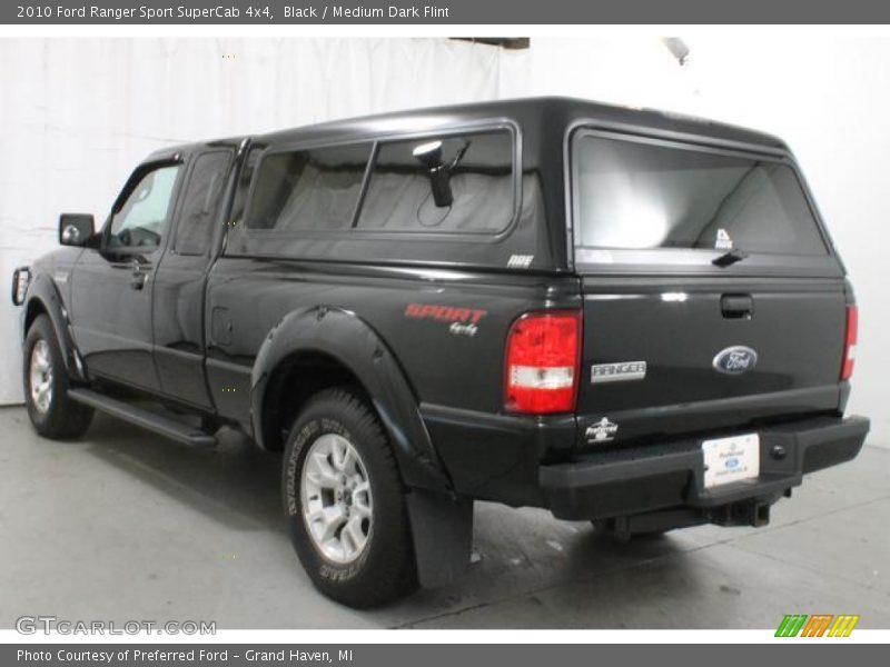 Black / Medium Dark Flint 2010 Ford Ranger Sport SuperCab 4x4