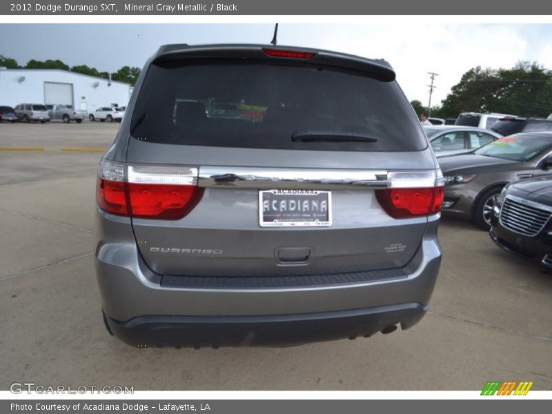 Mineral Gray Metallic / Black 2012 Dodge Durango SXT