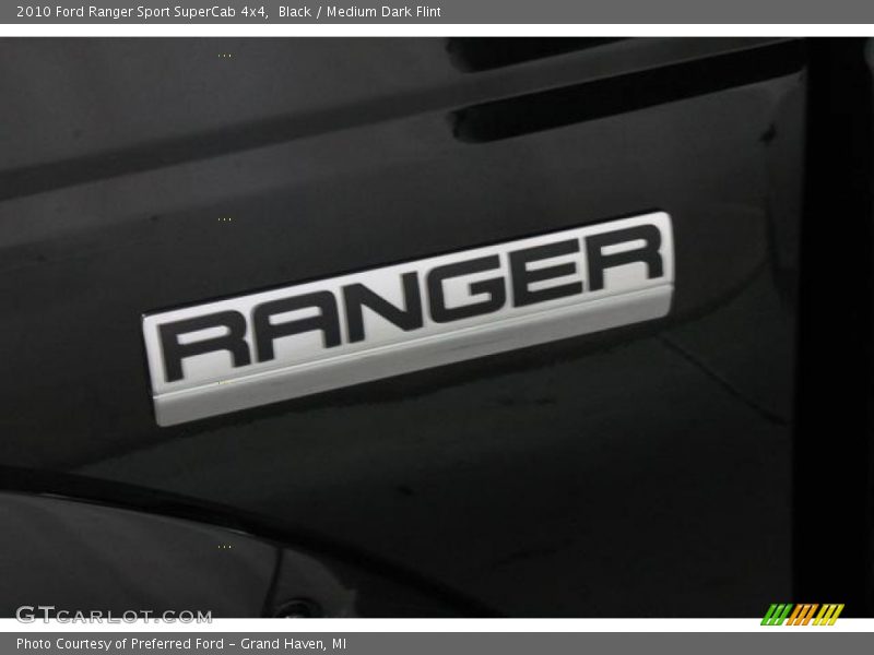 Black / Medium Dark Flint 2010 Ford Ranger Sport SuperCab 4x4