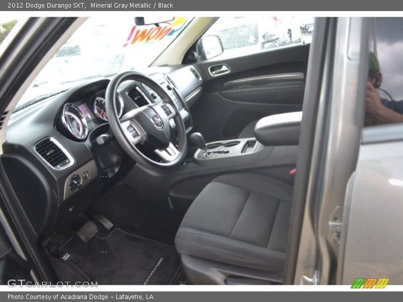 Mineral Gray Metallic / Black 2012 Dodge Durango SXT