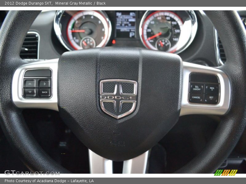 Mineral Gray Metallic / Black 2012 Dodge Durango SXT