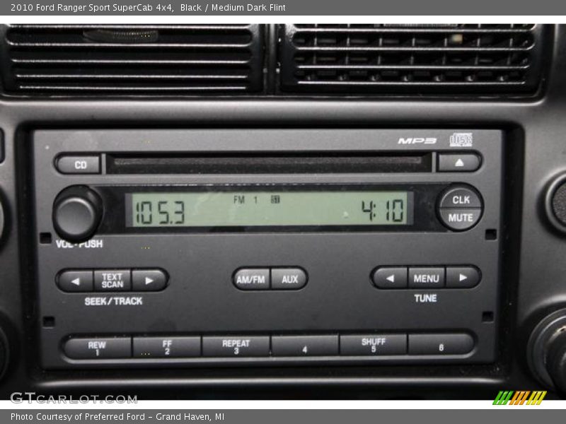 Black / Medium Dark Flint 2010 Ford Ranger Sport SuperCab 4x4