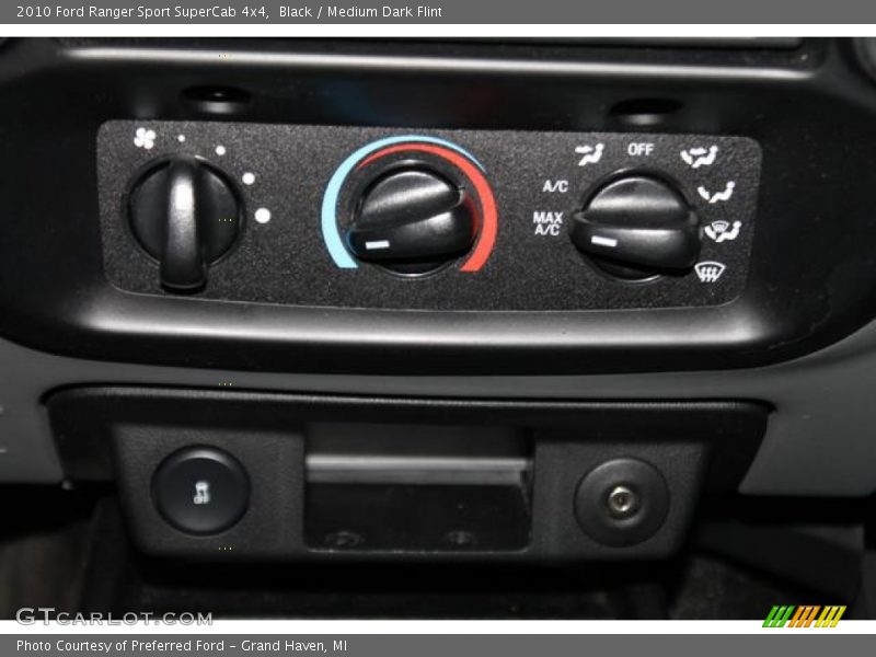 Black / Medium Dark Flint 2010 Ford Ranger Sport SuperCab 4x4