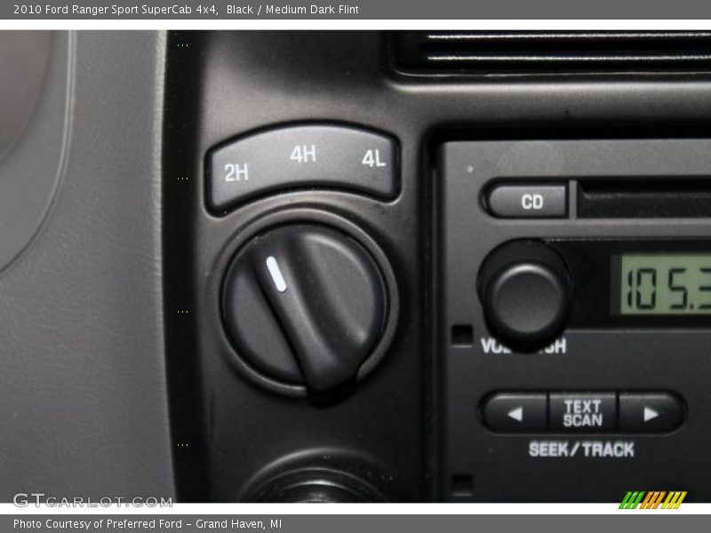 Black / Medium Dark Flint 2010 Ford Ranger Sport SuperCab 4x4