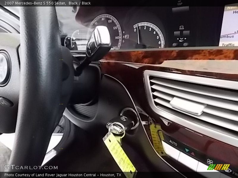 Black / Black 2007 Mercedes-Benz S 550 Sedan